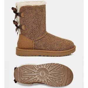 UGG Bailey Bow Micro Cheetah Women's Boots SZ 6 SOLD OUT ! NIB !